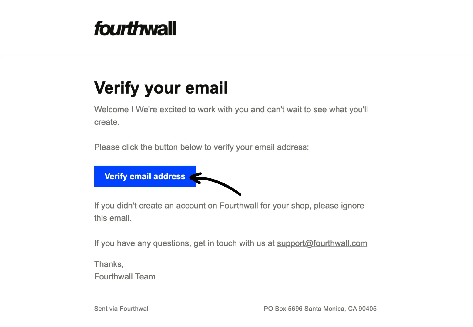 Verify email address
