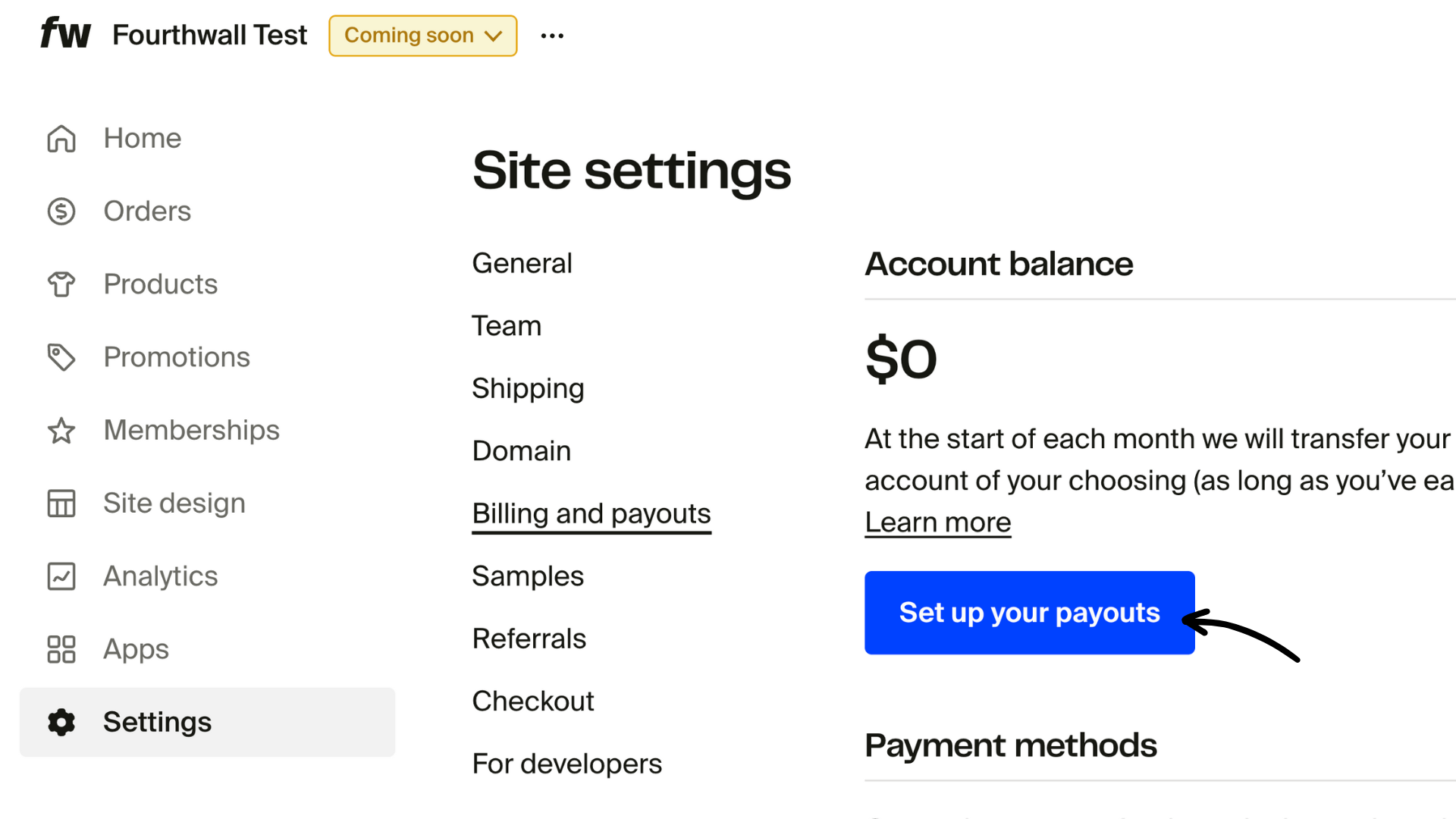 Settings - Billing and payouts - Set up your payouts.png