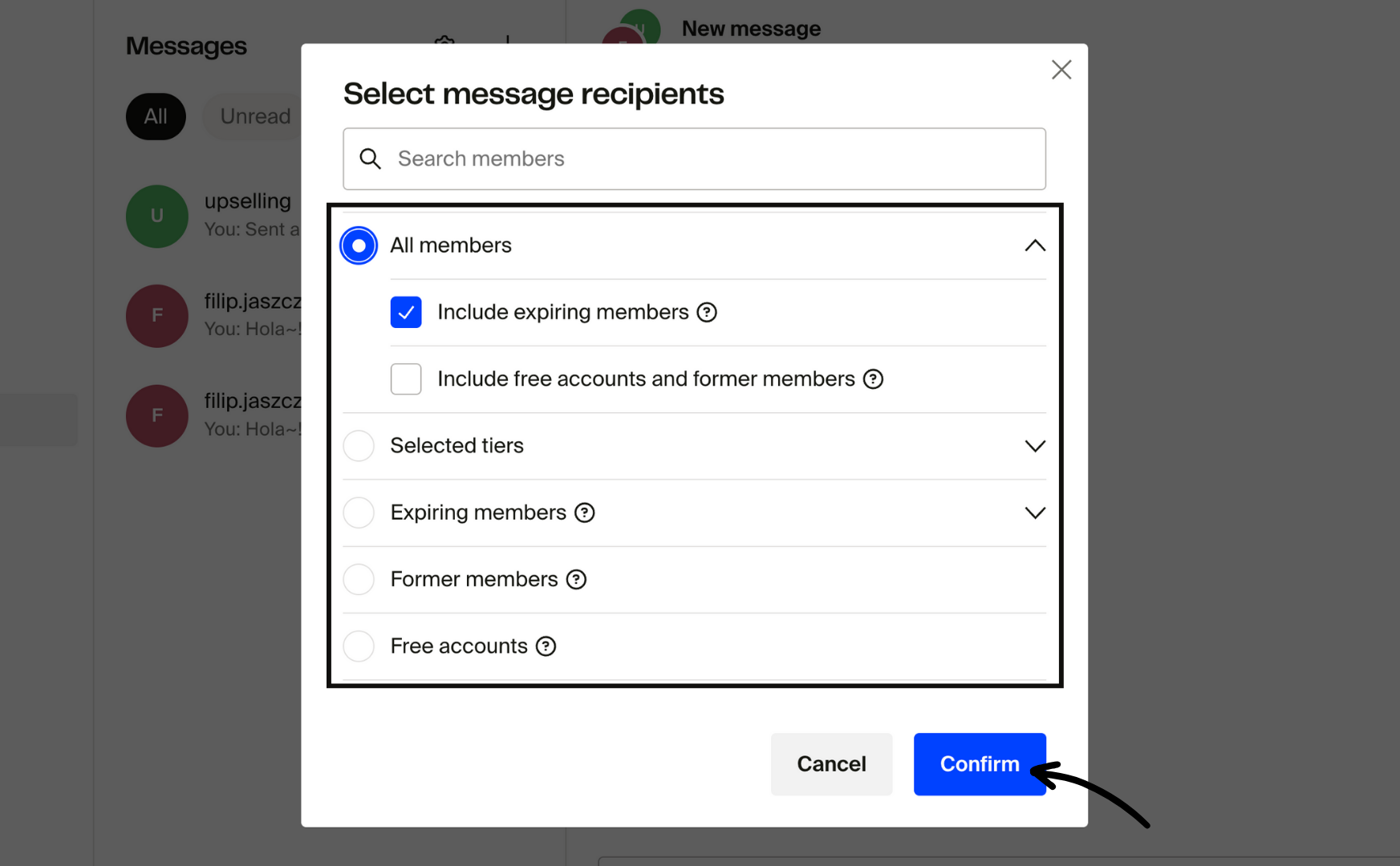 Select message recipients and confirm.png