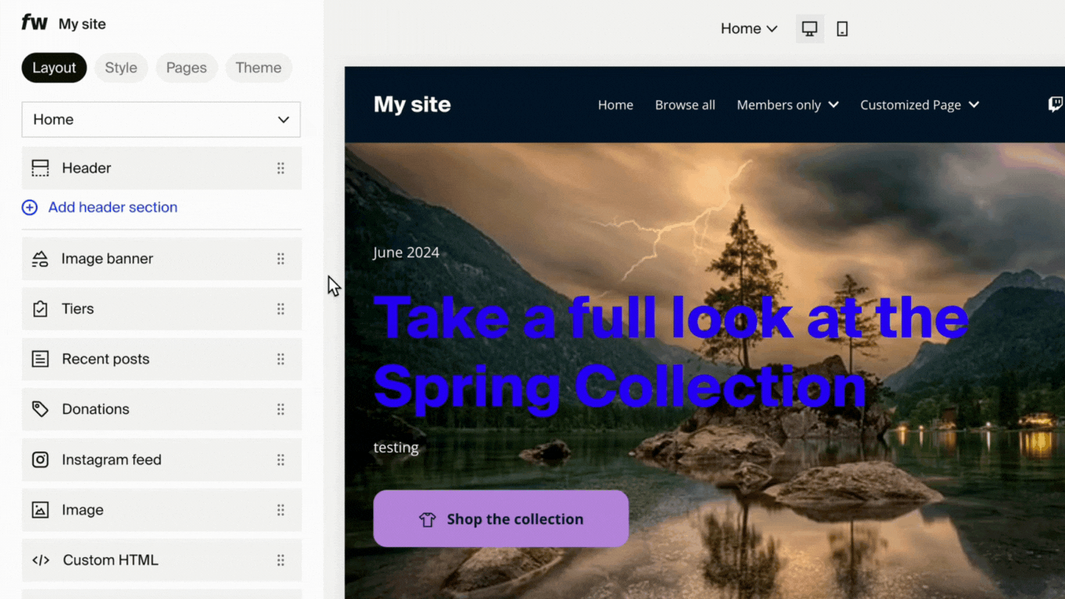 GIF - FW - Access Custom Pages.gif