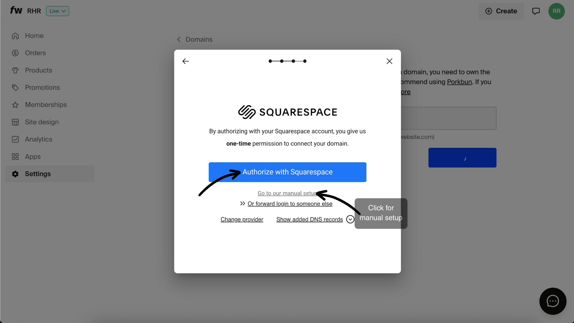 Authorize automatic DNS setup with your host.png