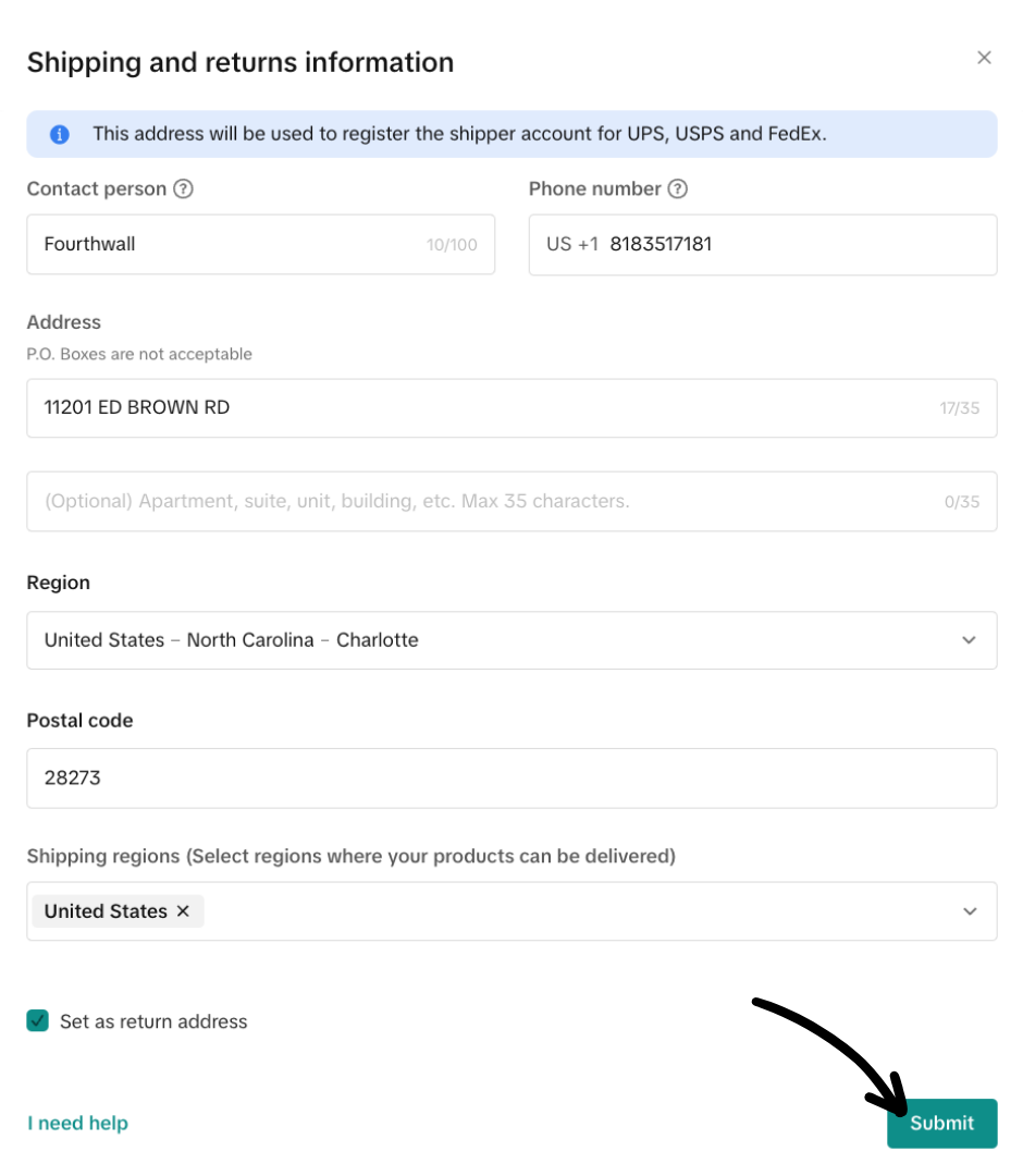 Configure shipping and returns info and click Submit.png