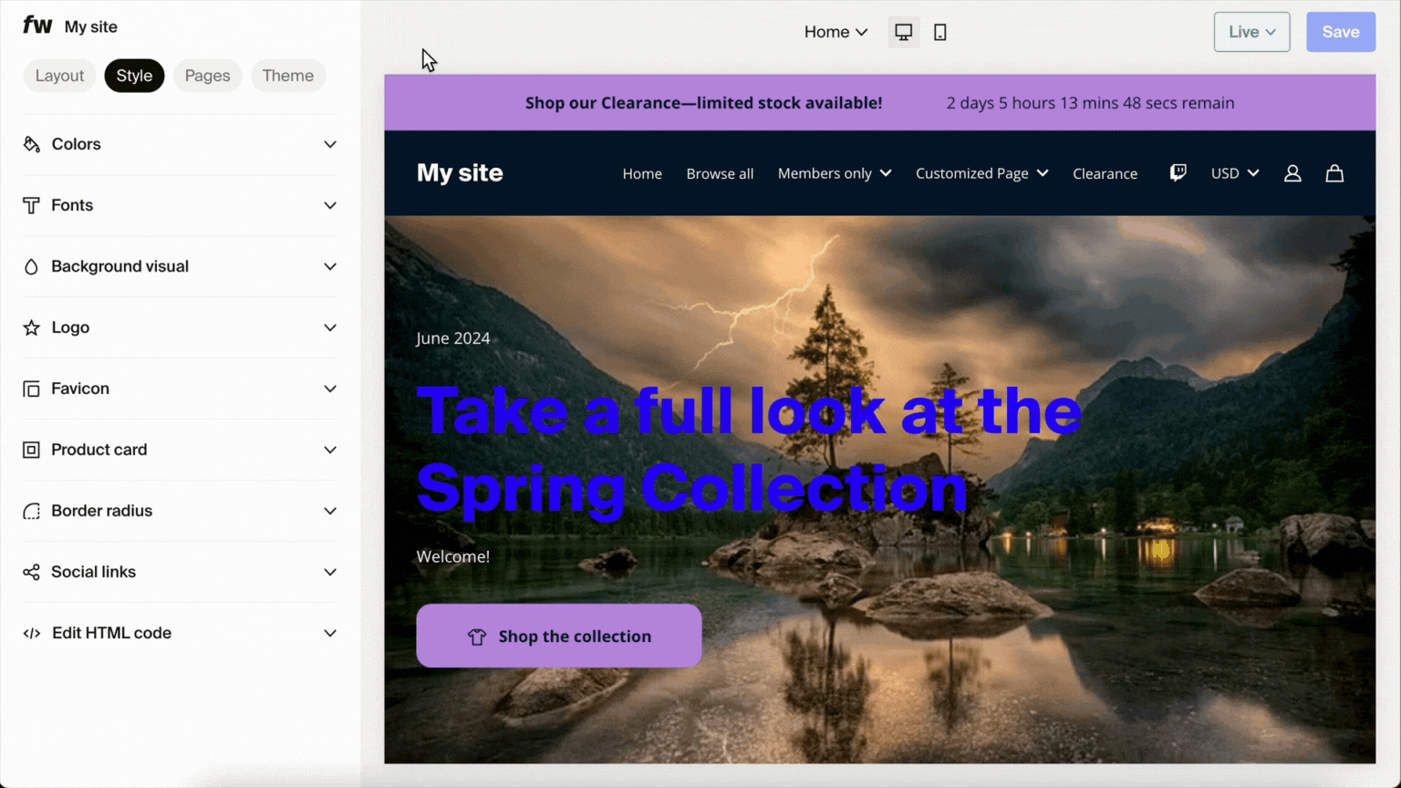 GIF - FW - The Style tab.gif