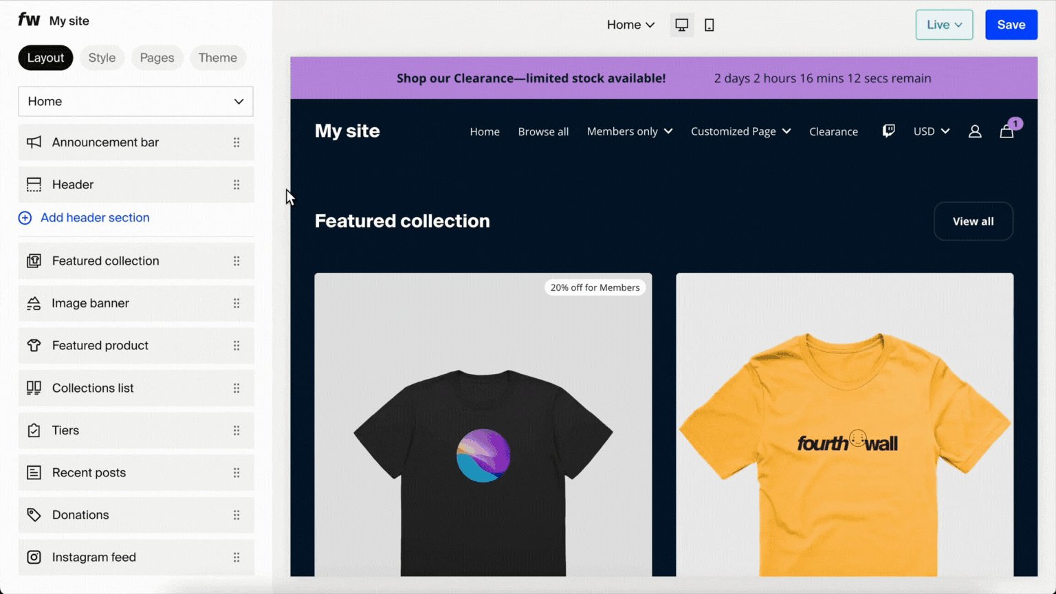 GIF - FW - Edit a page section.gif