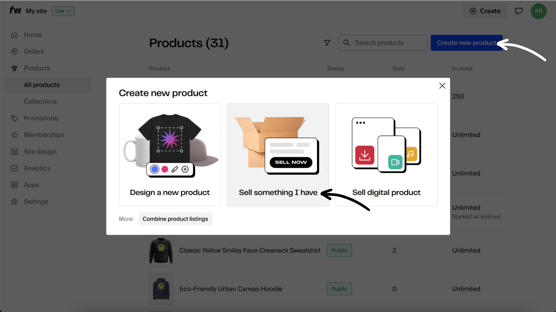 Create new product - Sell something I have.png