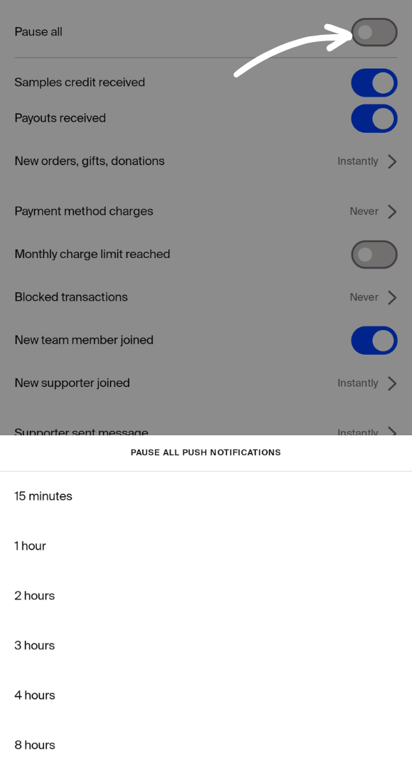 Pause all notifications and set time.png