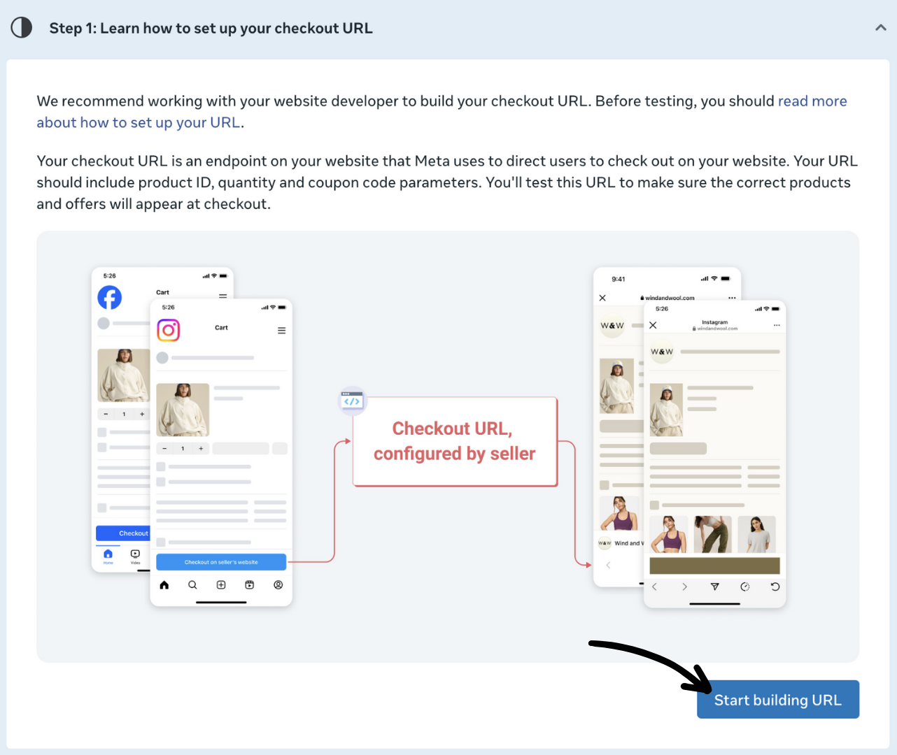 Click on Start building URL.png